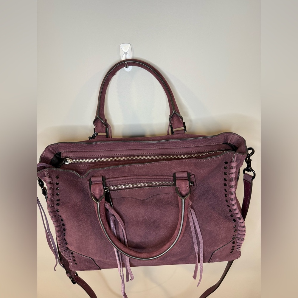 NWT Rebecca Minkoff Regan Satchel Tote in Dark Cherry